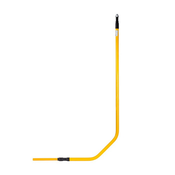 Przyłącze gazu stalowe z rury preizolowanej, PE25 x półśrubunek 3/4"-pod kurek DN15, L=500xH=1500