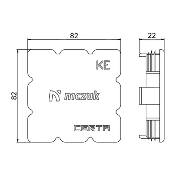 Zaślepka ZP profilu KE CZPKE