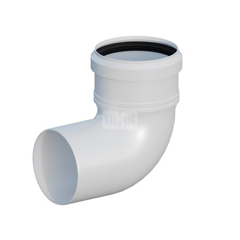 Kolano PP 87 st. DN80mm z uszczelką [EPDM]