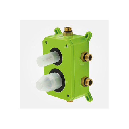 Bateria podtynkowa FERRO ALGEO SQUARE 3-funkcyjna, kolor chrom