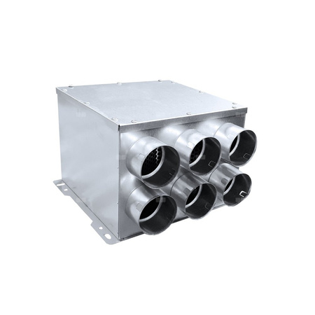 Rozdzielacz TopFlex Metal przelotowy dwurzędowy z izolacją wewnętrzną DN 160/przyłącza 6 x DN 75