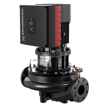 Pompa obiegowa GRUNDFOS TPE 65-340/2 typu in-line z silnikiem znormalizowanym 50/60 Hz, moc silnika 5.5kW 9.95 A PN 16 2920 obr/min