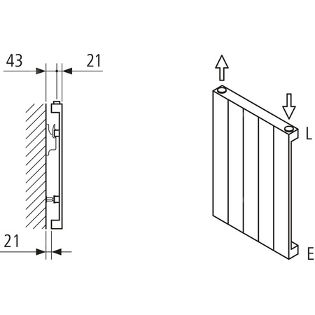 Grzejnik płytowy typ 10 KERMI HVN wym. 3600 x 1540 mm, kolor biały, moc 5285 W