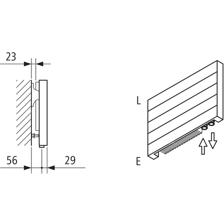 Grzejnik płytowy typ 11 KERMI HHN wym. 560 x 6000 mm, kolor biały, moc 4662 W