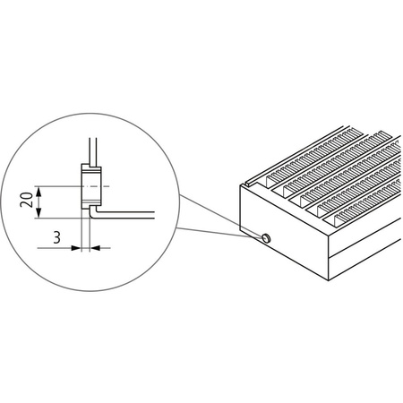 Konwektor Kermi V-Konvektor Typ22 BH210x122x5200mm QN5080, weiß, 6 bar, o. Abd., Vent. re