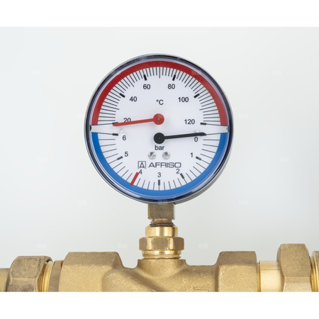 Zespół powrotu do pompy ciepła AMB Lite z zaworem przełączającym AZV, separatorem zanieczyszczeń ADS 181, DN25, przyłącza G1 1/4"