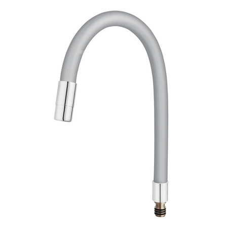 ELASTICO wylewka do baterii zlewozmywakowej, srebrna