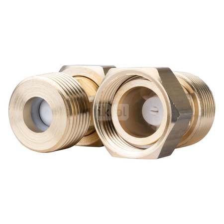 Zawór regulacyjny termostatyczny do wody ciepłej AFRISO ATM 361 ze śrubunkami mosiądz GZ 1'', DN 20, zakres temp. 20-43'C, Kvs 1.6 m3/h, maksymalna temperatura 90'C, maksymane ciśnienie 10 bar