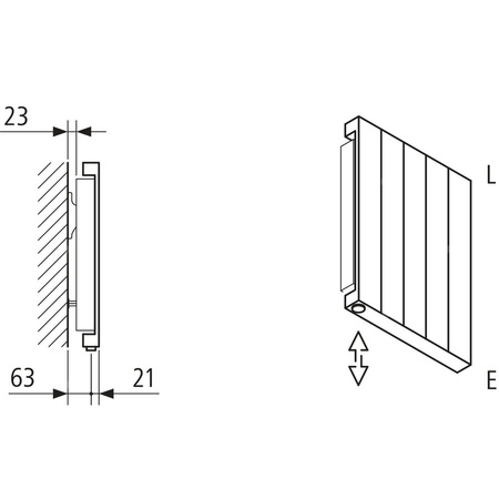 Grzejnik płytowy typ 11 KERMI HVN wym. 2000 x 280 mm, kolor biały, moc 758 W