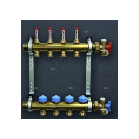 Pakiet rozdzielacz HKV 14 z przepływomierzami, zawory + końcowki