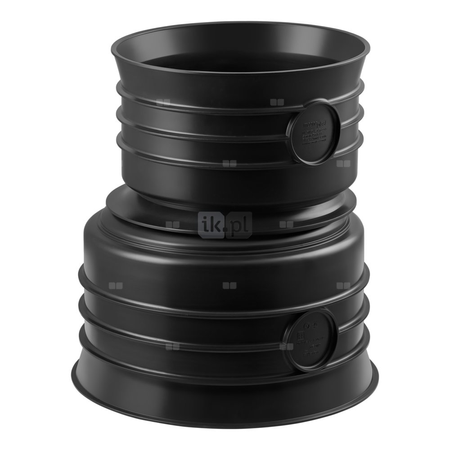 Złącze MAGNAPLAST MAGNACOR MCR redukcja, PP (czarny), DN 500 x DN 400 (ww x wz), do kanalizacji