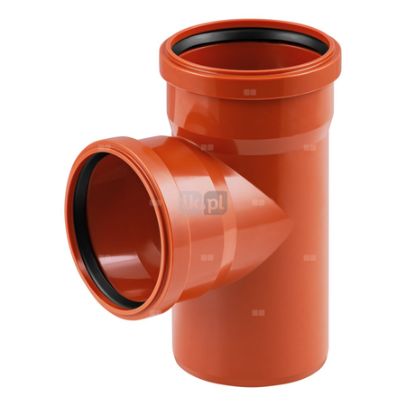 Trójnik MAGNAPLAST KG KGEA 87' PVC-U DN 315 (ww x ww x wz), kolor pomarańczowy