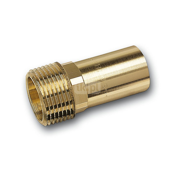 Nypel SANHA PURAPRESS, brąz, 15 mm x 1/2'' (zz x GZ)