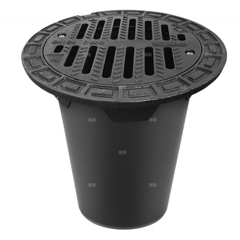 Studzienka teleskopowa MAGNAPLAST D400/TL-400 maksymalne obciążenie 40 t, pokrywa okrągła, krata