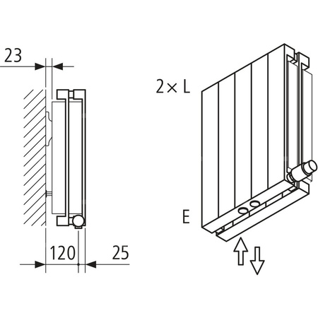 Grzejnik płytowy typ 22 KERMI V-HVV wym. 1400 x 490 mm, kolor biały, moc 1555 W