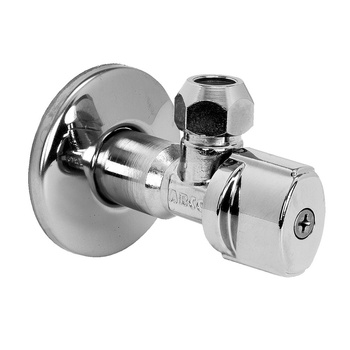 Zawór wodny ARCO VITAQ A80 Metallic kątowy antykamienny, chrom polerowany GZ 1/2'' x GZ 3/8'' x 10