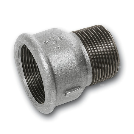 Mufa SANHA 246# redukcja, żeliwo (ocynk galwaniczny/elektrolityczny) (ocynk), 2'' x 1 1/2'' (GW x GZ)