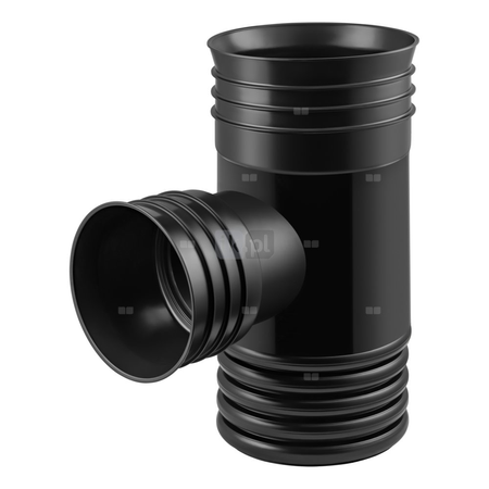 Trójnik MAGNAPLAST MAGNACOR MCEA 90' PP DN 500 x DN 200 x DN 500 (ww x ww x wz), kolor czarny