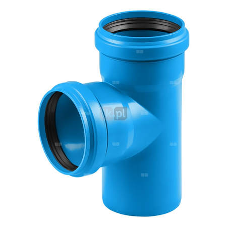 Trójnik MAGNAPLAST Ultra dB UDBEA 87' PP-m DN 50 (ww x ww x wz), kolor niebieski