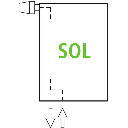 Grzejnik płytowy typ 22 KERMI V-HVV wym. 1800 x 490 mm, kolor biały, moc 1898 W