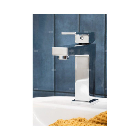 Bateria umywalkowa stojąca KFA Armatura LOGON click clack, chrom, montaż blat / otwór na baterię