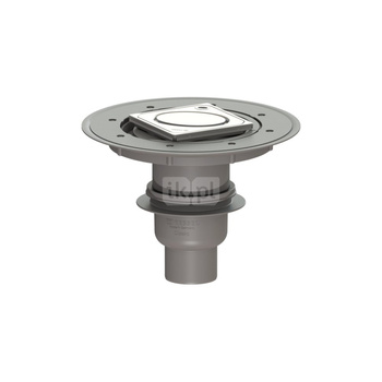 Wpust Classic DN70, odpł. pion., z nasadka Variofix i kratką owal 120x120