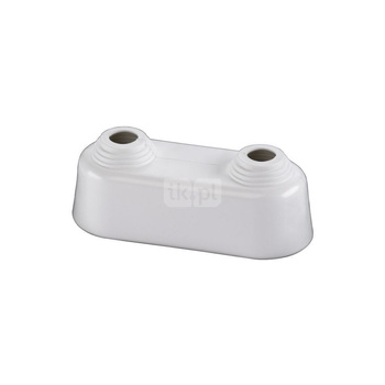 ROZETA PODWOJNA WYSOKA 35 - biala