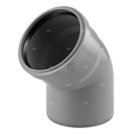Kolano 30' MAGNAPLAST HT PLUS HTB, PP (szary), DN 50 (wz x ww), do kanalizacji