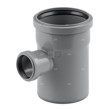 Trójnik MAGNAPLAST HT PLUS HTEA 87' PP DN 75 x DN 50 x DN 75 (ww x ww x wz), kolor szary