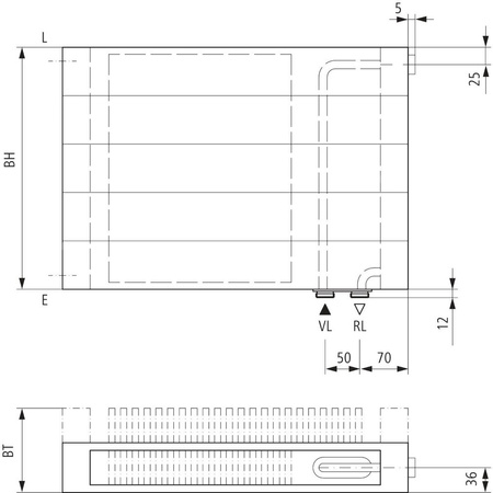 Kermi V ściana grzewcza HHV20 770x72x5000mm