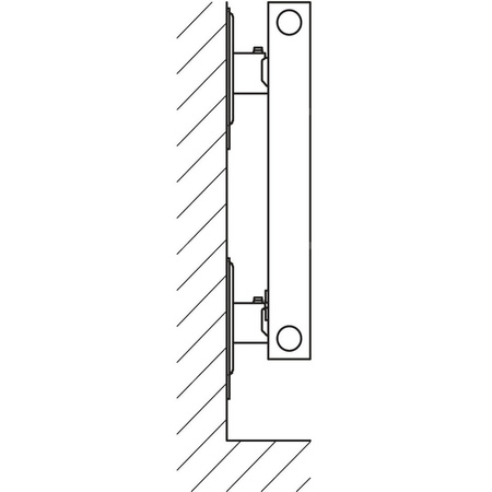 Grzejnik płytowy typ 10 KERMI HHN wym. 560 x 1600 mm, kolor biały, moc 950 W