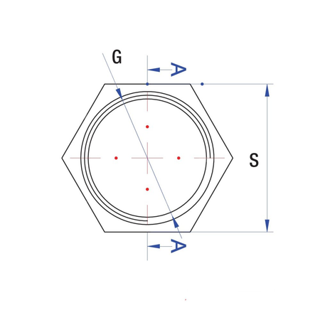 Nakrętka RUMET kontrująca G 1/2 mosiądz