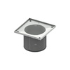 Nasadka z ramką rusztu 150 x 150 mm do odpływu prysznicowego z tworzywa sztucznego TECE drainpoint S