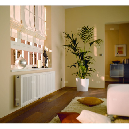 Grzejnik płytowy typ 11 KERMI Profil-Vplus, lewy, z osłonami wym. 600 x 2600 mm, kolor biały, moc 2545 W