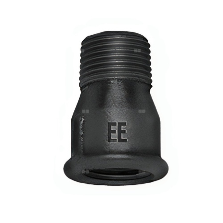 Przedłużka równoprzelotowa ODLEWNIA ZAWIERCIE 529a/529a żeliwo (czarne) 1'' (GW x GZ)