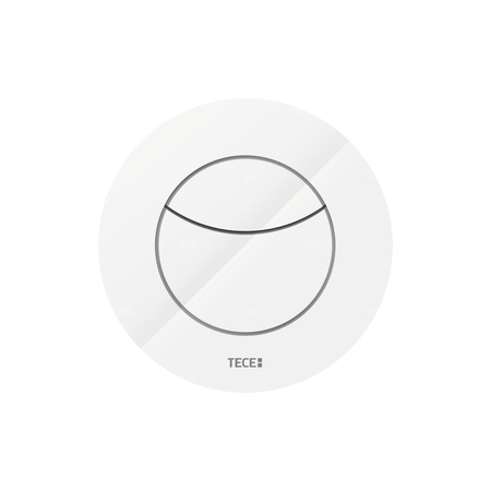TECEflushpoint - Przycisk spłukujący do WC tworzywo, biały z okrągłą obudową