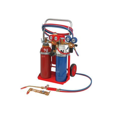 System spawania i cięcia autogenów RE 17 AMS 5/5, z butlami 5 l