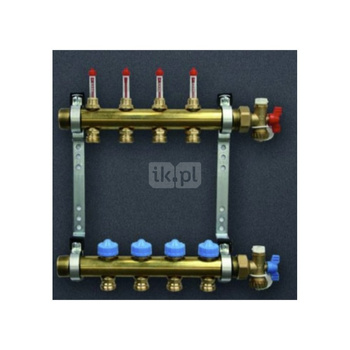 Pakiet rozdzielacz HKV 14 z przepływomierzami, zawory + końcowki