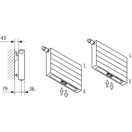 Kermi ściana grzewcza HHV22 420x122x4400 pozioma,RAL9016,6bar,z osłoną,prawa,L260