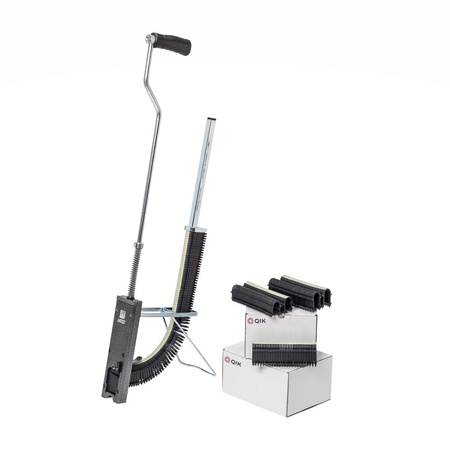 Zestaw: Taker QIK + 7500szt. (30x250szt.) Spinki montażowe QIK podwójne groty - zgrzewane 250szt. - długość 50mm