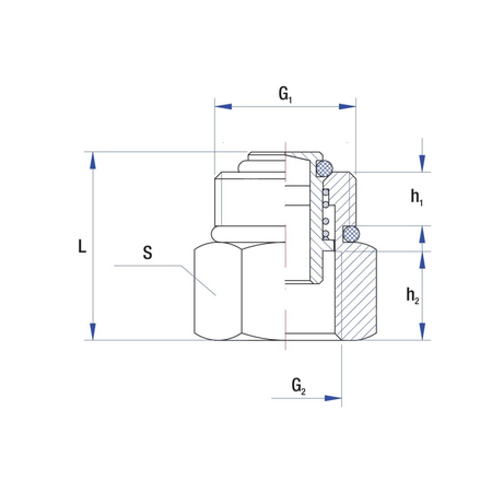 Zawór zwrotny RUMET Mosiądz 1/2'' x 3/4''