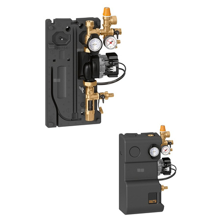 Grupa pompowa do inatsalacji solarnych, powrotna. Przystosowana do montażu regulatora cyfrowego DeltaSol C+ z pompami UPM3 3/4" 