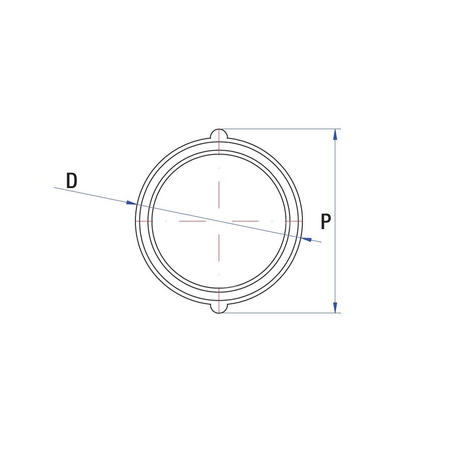 Mufa RUMET mosiądz 3/4'' (GW), 32 mm