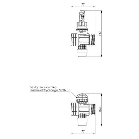 Rozszerzenie rozdzielacza ProCalida EF1 lub EF1 K o 1 obieg, przepływomierz 0,2÷1,6 l/min