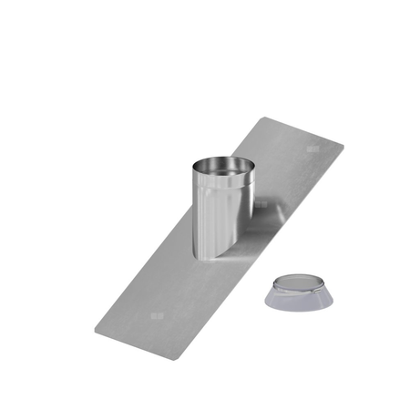 Przejście do dachów skośnych 45 st. stalowe DN160mm + OPD