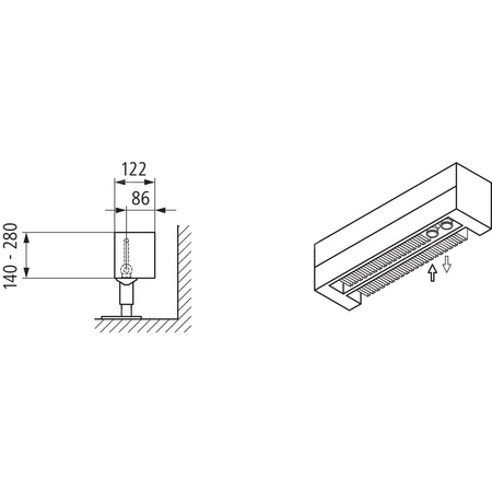 Konwektor Kermi Konvektor Typ32 BH70x133x1100mm QN652, weiß, 6bar, o. Abd, AB 12