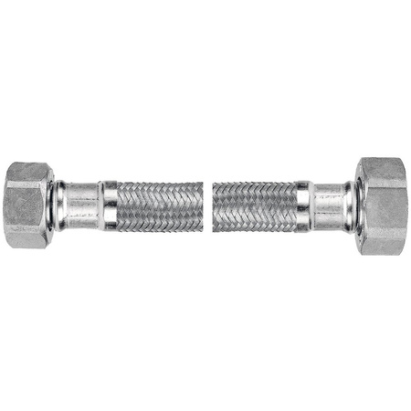 Wąż przyłączeniowy elastyczny FERRO z oplotem (stal), GW x GW, 3/8'' x 3/8'', długość 30 mm