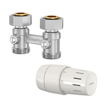 ZESTAW GŁOWICA TC-S3 ZACISK I DWURUROWY BLOK KURKÓW PROSTY MD2/50