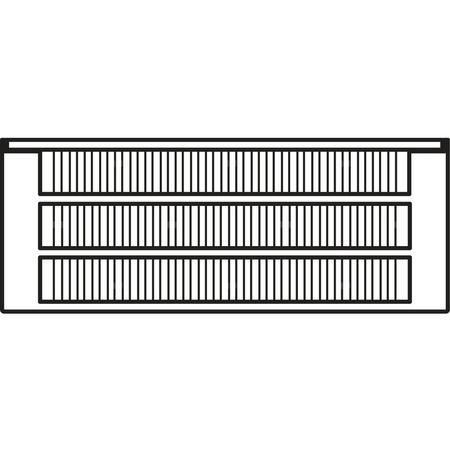 Konwektor Kermi Kon m. Str. Typ33 BH140x194x6000mm QN6870, weiß, 6bar, o. Abd., AB Uni.