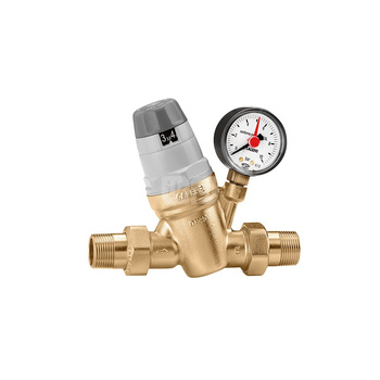 Regulator ciśnienia z manometrem oraz wskaźnikiem nastawy 1 1/4" z wkładem